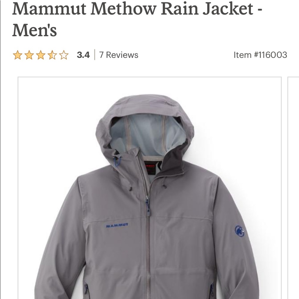 Mammut rain jacket
